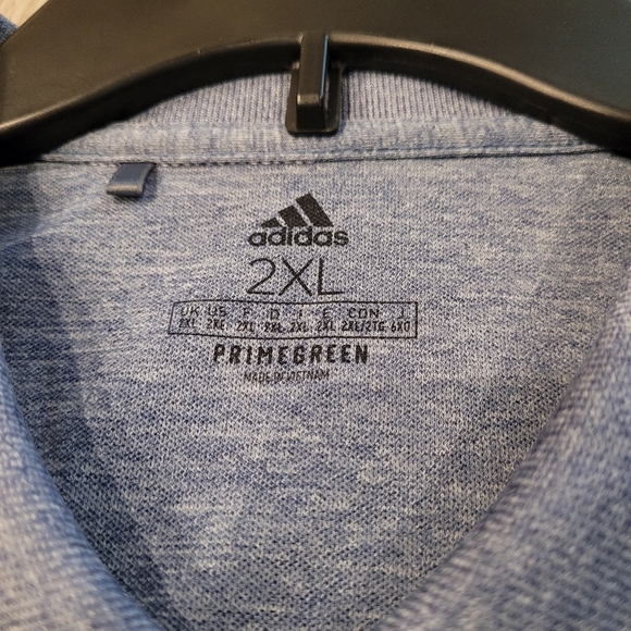 Adidas Primegreen Performance Polo Shirt Sz 2X - Picture 2 of 3